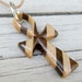 Wooden Ankh Necklace - Maple and Walnut Hardwoods
