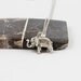 Elephant Necklace, Silver, 17mm