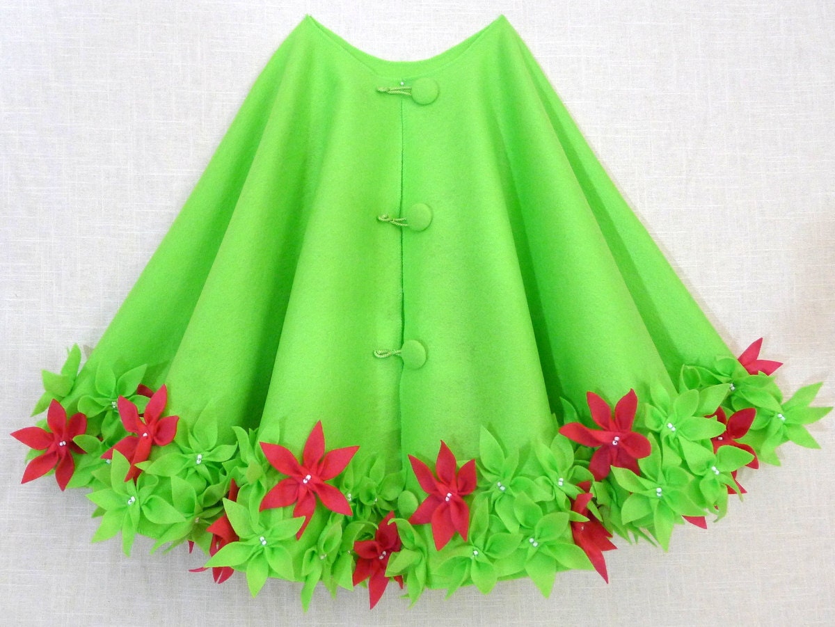 Lime Green Christmas Tree Skirt 