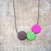 Wooden disc Necklace