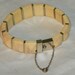 Antique Carved Ivory Bracelet Link Jewelry Vintage carving elephant Victorian Deco Bangle Pre ban