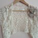Bohemian Lace Bolero with Shabby Chic Flowers
