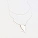 silver spike necklace