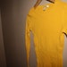 VINTAGE Mustard YELLOW Thermal Shirt