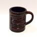 Tiki God Mug Hawaiian Souvenir Cup Vintage Polynesian Luau Cocktail Dark Brown Glaze China Coffee Grog Free USA Shipping