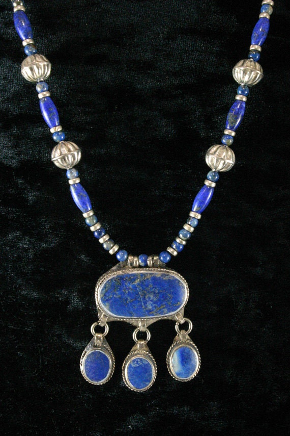 Moroccan Necklace Ancient Jewelry Lapis Necklace African