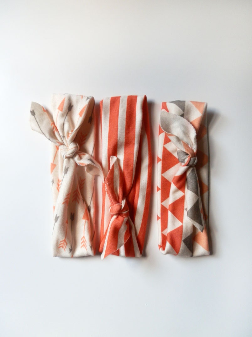 Baby Headbands Set of 3 Organic Cotton Stretchy Headbands