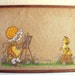 Vintage Bulletin Board Little Girl with Bonnet Holly Hobbie 1970s Picture