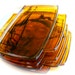 Vintage Lucite Tip Trays Tortoise - Eight