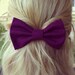 BIG Purple hair bow (S-N-012)