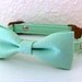 Reserved for Sara Mint Bow Tie Cat Collar