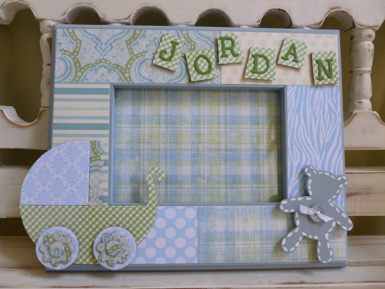 Baby Boy 5x7 Picture Frame New Baby Gift Shower Christening