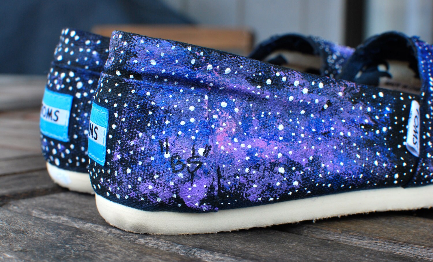 Galaxy TOMS shoes Custom Hand Painted Toms Classics Galaxy
