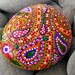 Happy Hippie Sunshine /Painted Rock from Greece / Sandi Pike Foundas