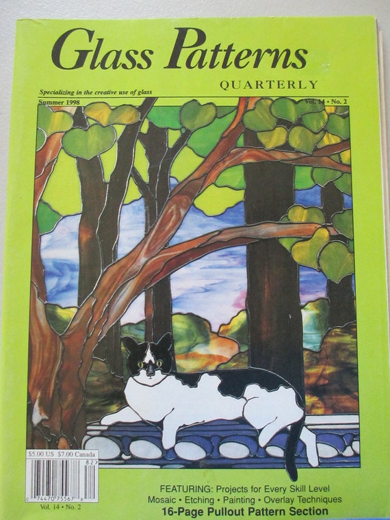 Stained glass magazine Back issue 1998 Glass Patterns
