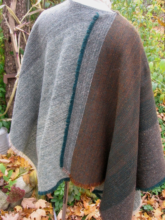 Irish Tweed Wool Shawl Vintage 1970's Traditional by Emmetswyfe
