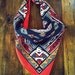 Southwestern Print Thunderbird Handkerchief, Bandana, Scarf