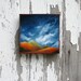 Landscape painting original oil cloud wall art rustic summer home decor - Stormscape series fortyfour