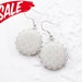 SALE - Neutral beige earrings