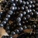 Beads, Vintage Rosary, Ebonised Wooden Beads. French Circa 1880 - 1910