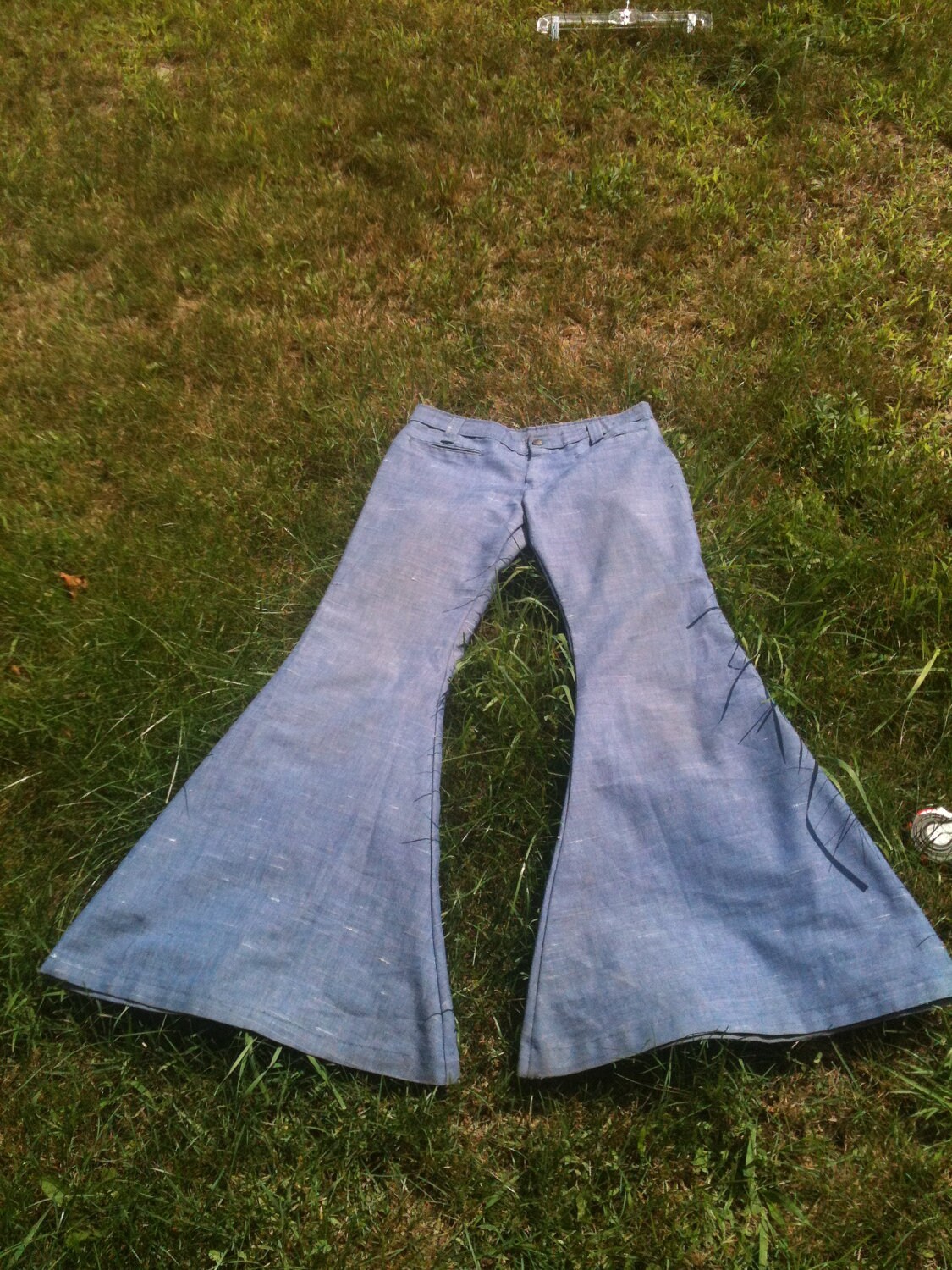 1970's Hip Hugger Mega Bell Bottoms