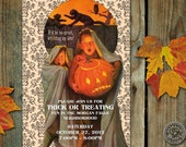 Trick or Treat Invitation to invite children and friends for neighborhood trick or treating for Halloween Il_170x135