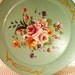 Blue Tole Tray Multi Colored Flowers
