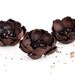 Leather flower, hair accessories, flower hair accessories, gift for her, Brown brooch, leather flower hair clip, brooch.