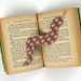Childrens Bookmark, Snake, Purple Fabric Bookmarker