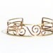 Vintage Krementz Bracelet, Cuff Bracelet, Scrollwork Bracelet, Gold, Rose Gold