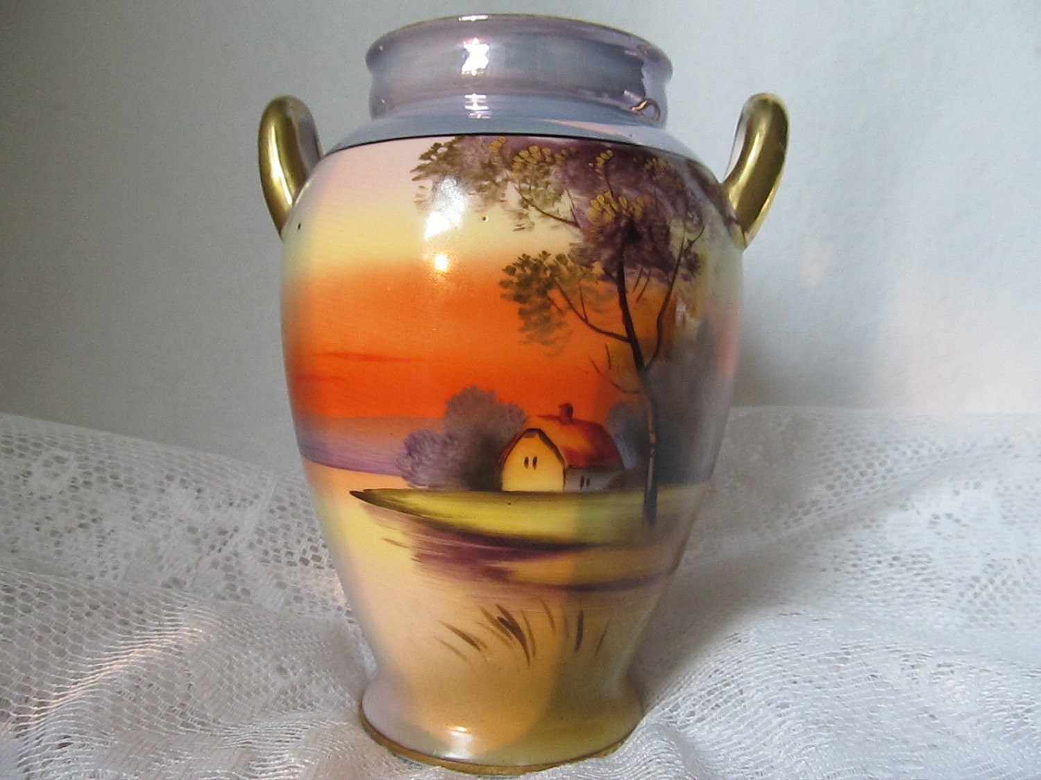 Vintage Noritake Vase Tree In Meadow Pattern by WalkersWimseys