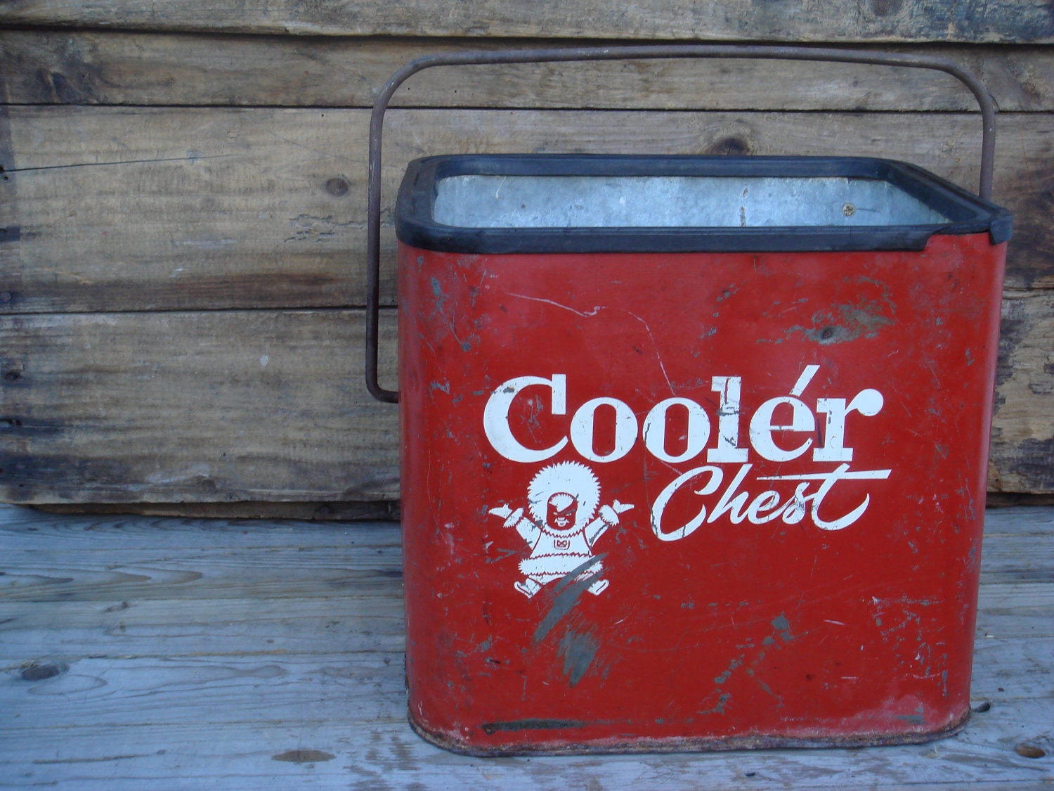 Vintage Ice Chest Eskimo Cooler Chest Vintage Antique 1950s