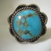 Vintage Native American Turquoise & Sterling Silver Ring