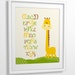 Nursery art, Kids art, Nursery wall art, baby nursery art, Giraffe, Alphabet - 8x10 PRINTABLE