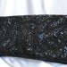 Vintage Black Beaded Satin Evenin Clutch - by Magid