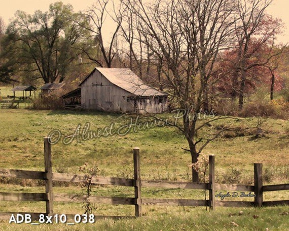 Old Country Barn Scene West Virginia Fine Art by angelabeckner