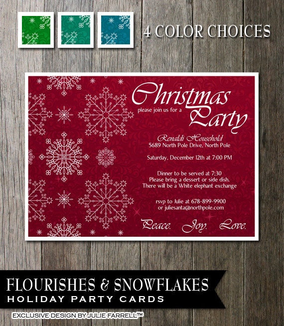 Digital Christmas Invitations Free 4