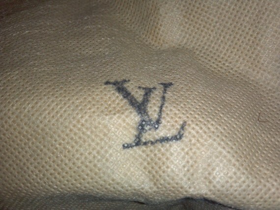Louis Vuitton Authentic Large Purse Dust Cover LV on burlap