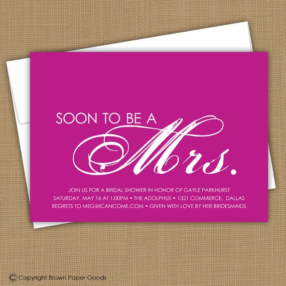 How Soon To Send Bridal Shower Invitations 2