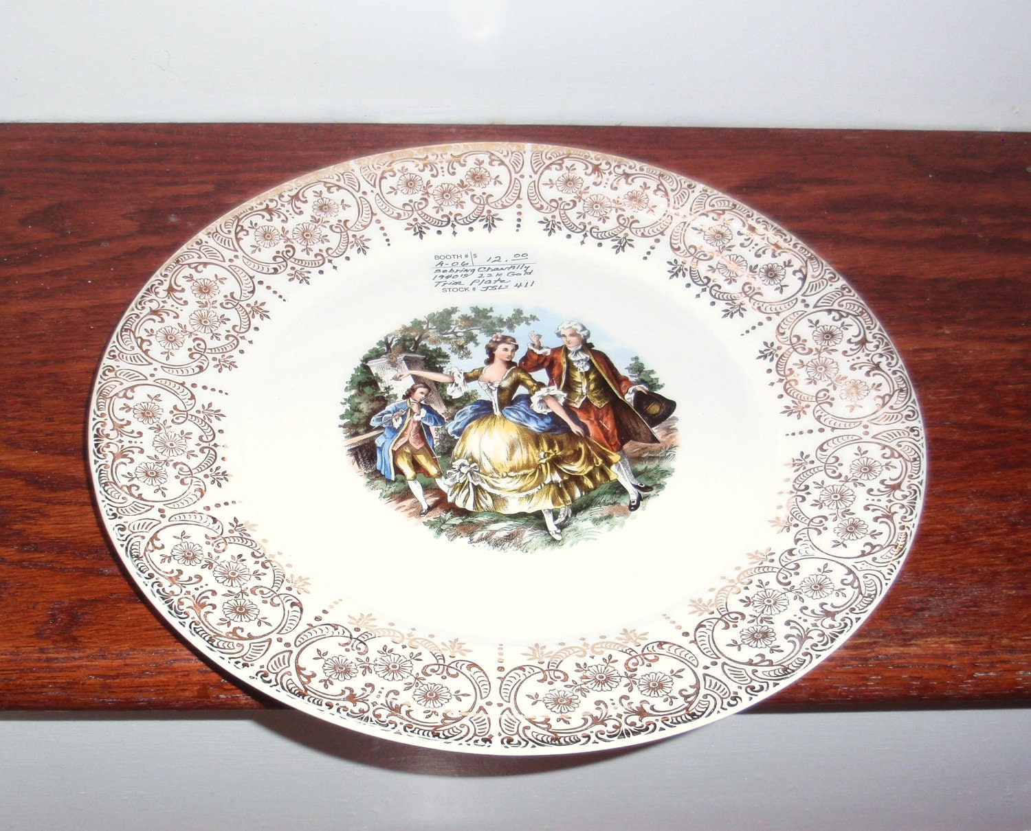 1940s 10 Dinner Plate CHANTILLY SEBRING POTTERY Pattern