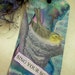 OOAK Collage and Ink Tag / Bookmark "Sing Your Song"
