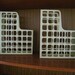 Mid Century Modern modular magazine or file holders made of plastic by Oxford Decofile USA