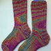 Hand Knit Mens or Womens Wool Socks - Opal Sock Yarn (O-070)