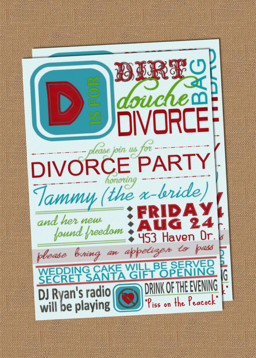 Divorce Party Invitations 9