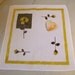 Vintage Swedish wonderful 1960s tablecloth with yellow roses