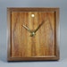 Mahogany Veneer And Walnut Wood Wall / Mantle Clock 10 Inches Square No. 42