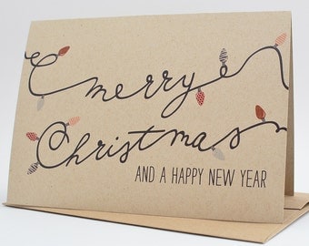 Christmas Cards - Christmas Card Set - Merry Christmas & A Happy New Year Card Pack