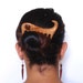 Wooden hair fork, 8 prong, Hair comb, Hair sticks, Wood, Elm tree, African wild seringa, Hairpin, Handmade