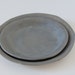Set of 2 Gray Ceramic Plates