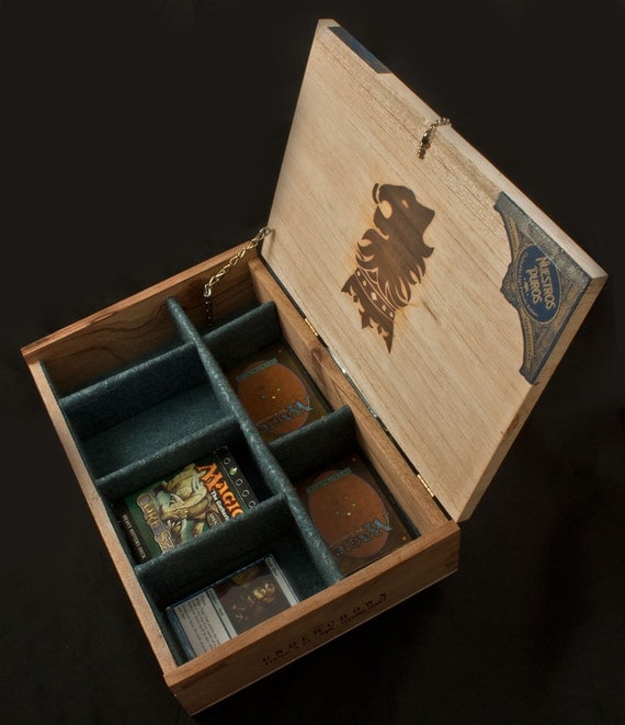 Magic The Gathering Wooden Deck Box Undercrown Cigar Box